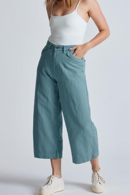 Flax and Loom: Culotte Betty Retro Blau