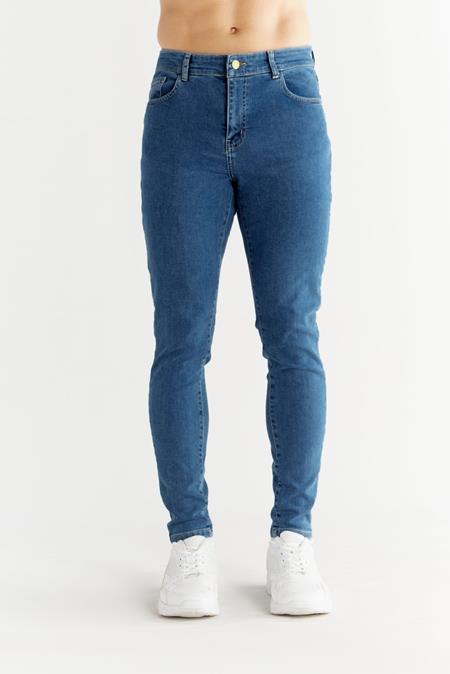 Evermind: Jeans Skinny Fit Saphirblau