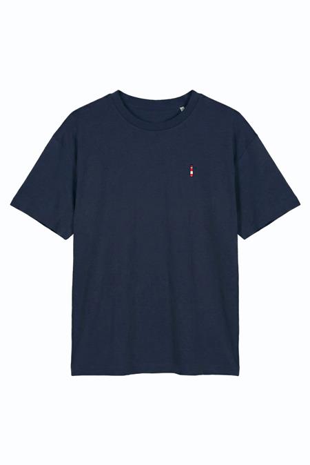 Hafendieb: Dames T-Shirt Met Vuurtorenmotief Marineblauw