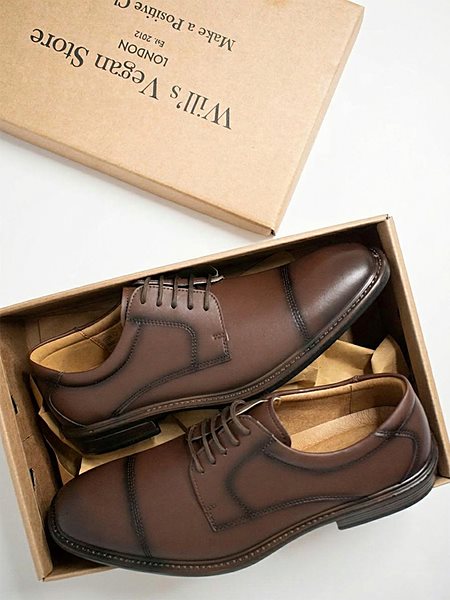 Shoes Derbys Men Waterproof Walnut from Shop Like You Give a Damn