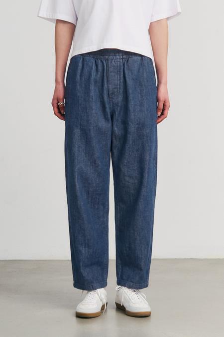 Rotholz: Jeans Met Wijde Pijpen Spijkerstof Blauw