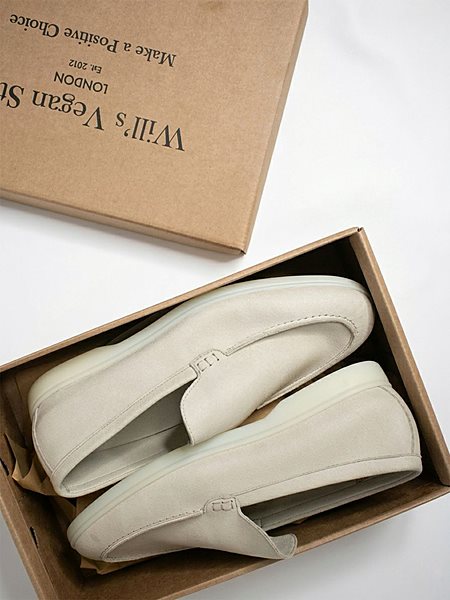 Loafers Men Vegan Suede Stone from Shop Like You Give a Damn