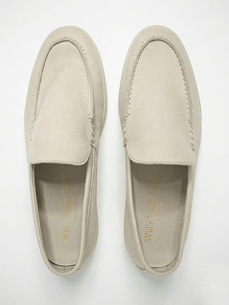 Loafers Men Vegan Suede Stone from Shop Like You Give a Damn