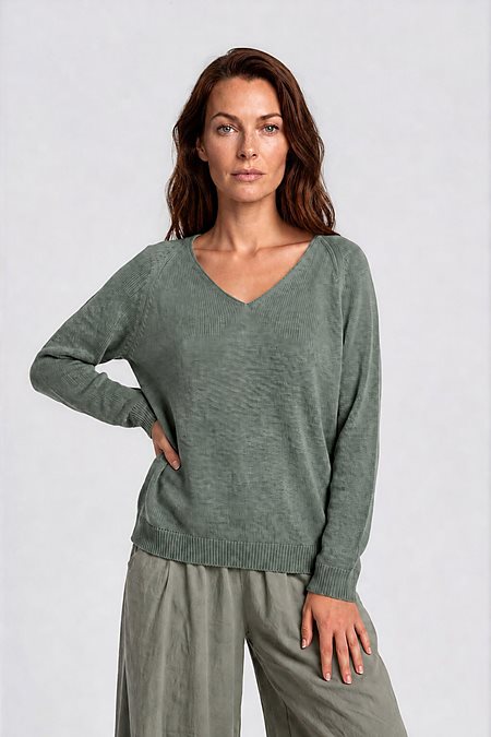 Sweater Lana Knit Olive Green via Shop Like You Give a Damn