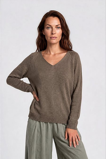 Sweater Lana Knit Bison Brown via Shop Like You Give a Damn