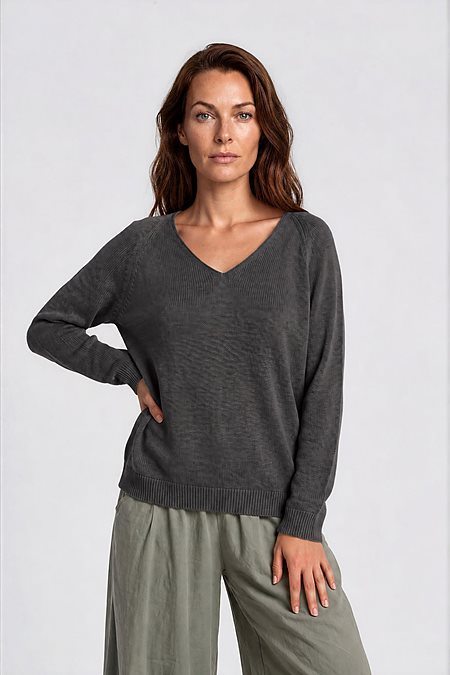 Sweater Lana Knit Anthracite via Shop Like You Give a Damn