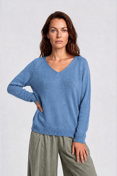 Sweater Lana Knit Maui Blue via Shop Like You Give a Damn