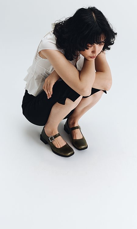 Loafers Jane Olea Olive from Shop Like You Give a Damn