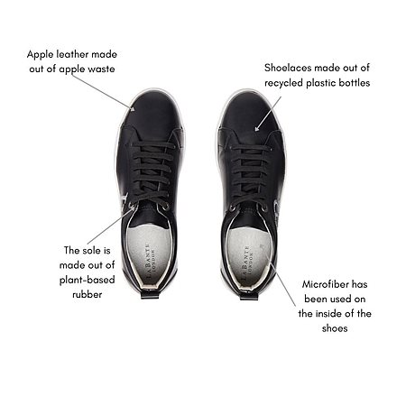 Sneakers Women Lb Apple Leather Black from Shop Like You Give a Damn