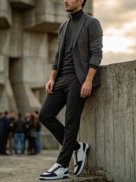 Sneakers Bergen Men's White/ Dark Blue from Shop Like You Give a Damn