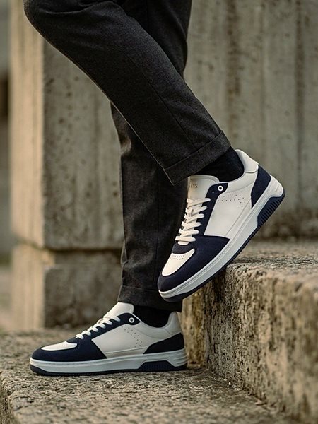 Sneakers Bergen Men's White/ Dark Blue from Shop Like You Give a Damn