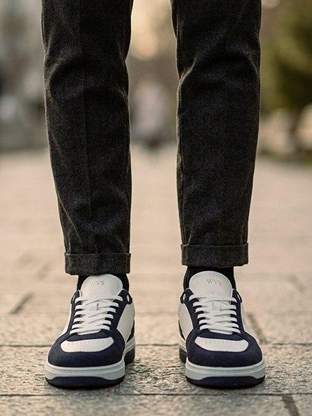 Sneakers Bergen Men's White/ Dark Blue from Shop Like You Give a Damn