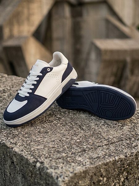 Sneakers Bergen Men's White/ Dark Blue from Shop Like You Give a Damn