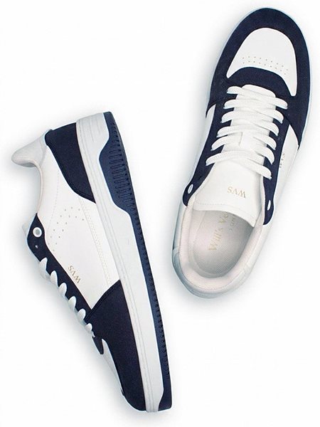 Sneakers Bergen Men's White/ Dark Blue from Shop Like You Give a Damn