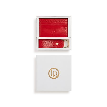 Gift Box Juniper Card Holder & Key Chain Red from Shop Like You Give a Damn
