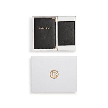 Gift Box Nutcombe Passport Holder & Card Holder Black from Shop Like You Give a Damn