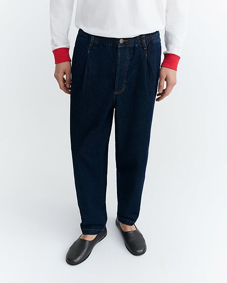 Jeans Loose Luc Dark Navy via Shop Like You Give a Damn