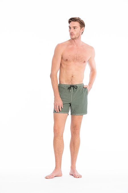 Swim Shorts Rio Dust Olive via Shop Like You Give a Damn