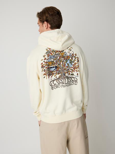 Hoodie Relaxed Printed White Multi via Shop Like You Give a Damn
