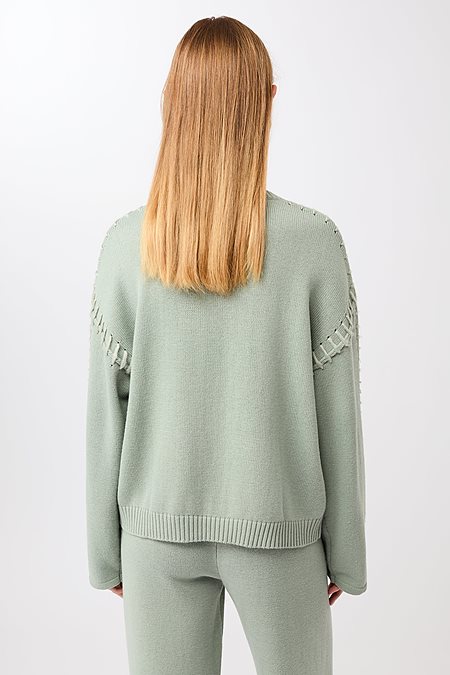 Knitted Sweater Loose Desert Green from Shop Like You Give a Damn