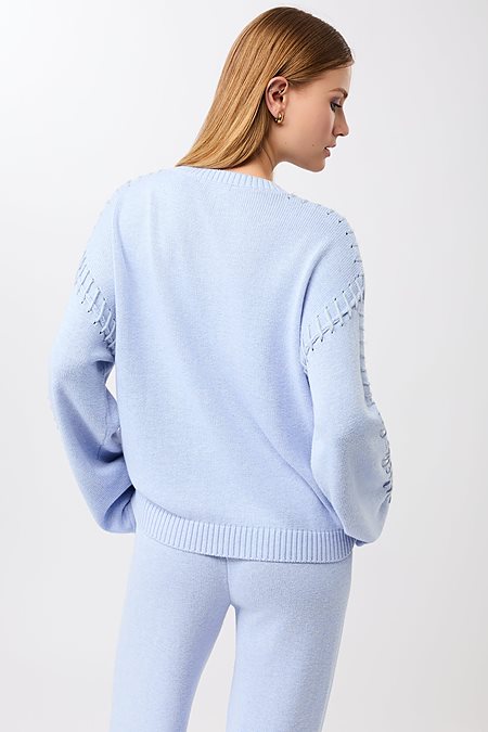 Knitted Sweater Loose Halcyon Blue from Shop Like You Give a Damn