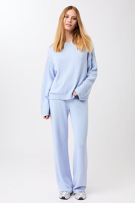Knitted Sweater Loose Halcyon Blue from Shop Like You Give a Damn