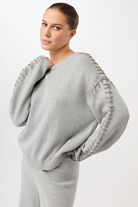 Knitted Sweater Loose Grey from Shop Like You Give a Damn