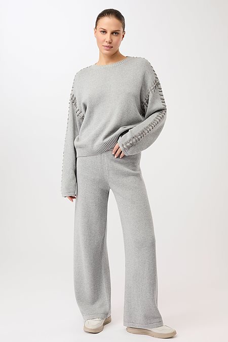 Knitted Sweater Loose Grey from Shop Like You Give a Damn