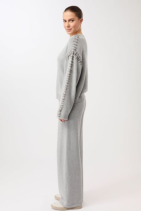 Knitted Sweater Loose Grey from Shop Like You Give a Damn