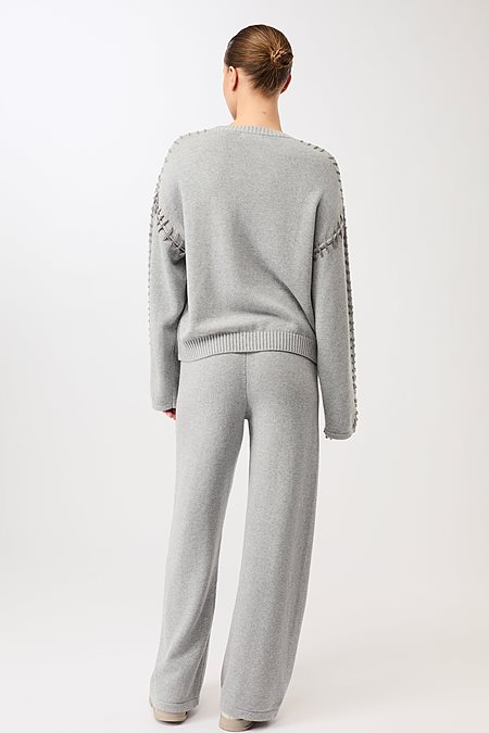 Knitted Sweater Loose Grey from Shop Like You Give a Damn