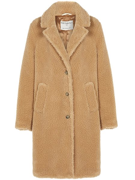 Recycled Teddy Coat Beige from Shop Like You Give a Damn