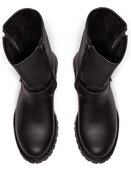 Motor Boots Mid-Length Black from Shop Like You Give a Damn
