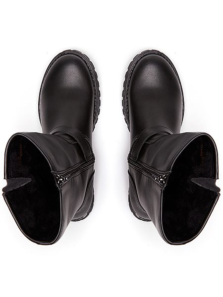 Motor Boots Mid-Length Black from Shop Like You Give a Damn