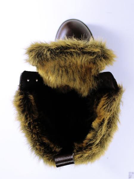 Insulated Aviator Boots Dark Brown from Shop Like You Give a Damn