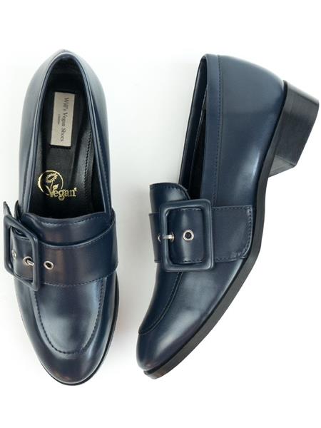 Loafers Buckle Dark Blue via Shop Like You Give a Damn