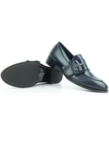 Loafers Buckle Dark Blue from Shop Like You Give a Damn