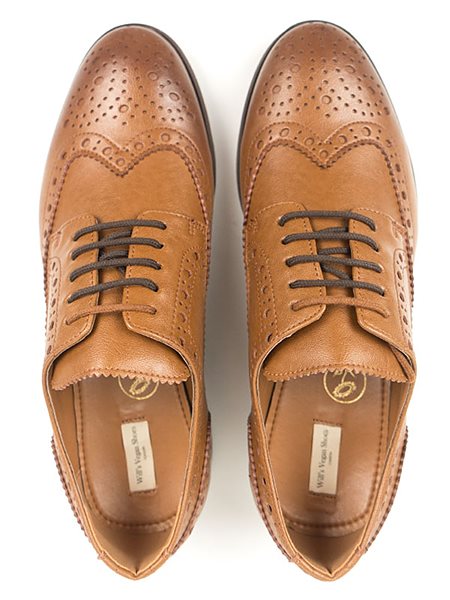 Brogue Oxfords City Wingtip Light Brown from Shop Like You Give a Damn