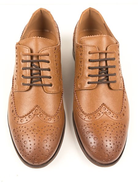 Brogue Oxfords City Wingtip Light Brown from Shop Like You Give a Damn