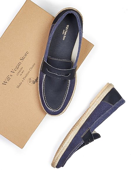 Penny Loafers Dark Blue via Shop Like You Give a Damn