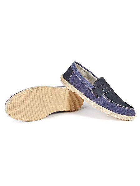 Penny Loafers Dark Blue from Shop Like You Give a Damn