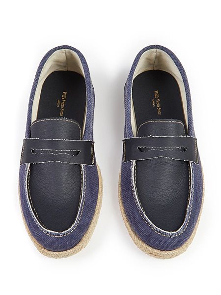Penny Loafers Dark Blue from Shop Like You Give a Damn