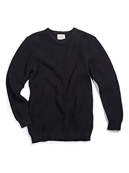 Jumper Chunky Rib Black via Shop Like You Give a Damn