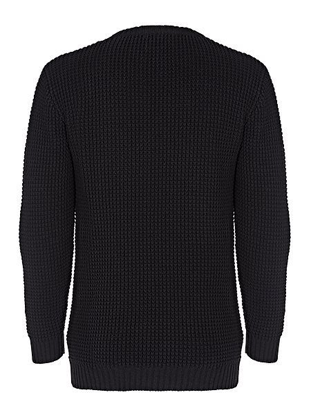 Jumper Chunky Rib Black from Shop Like You Give a Damn