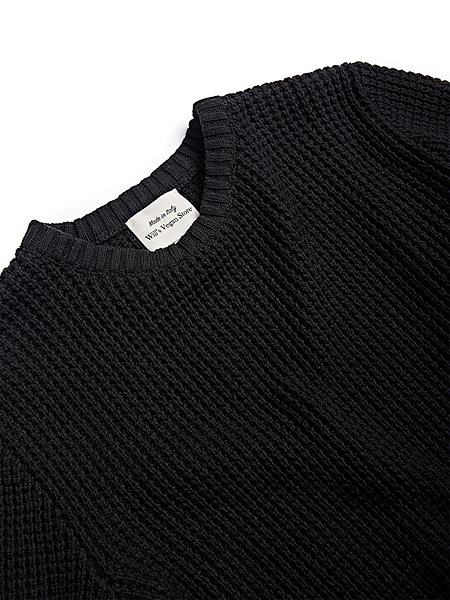 Jumper Chunky Rib Black from Shop Like You Give a Damn