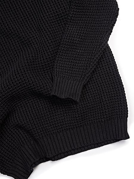 Jumper Chunky Rib Black from Shop Like You Give a Damn