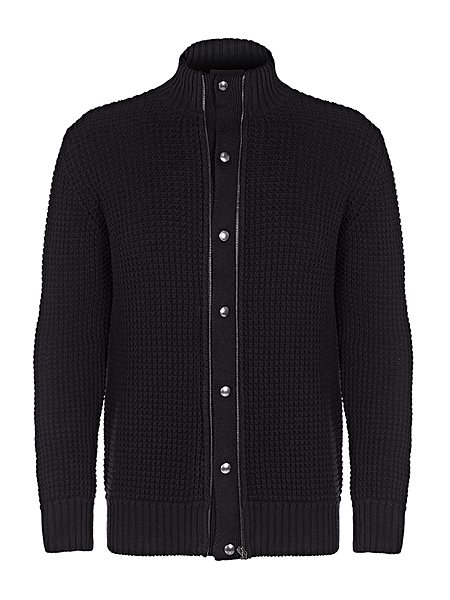 Waffle Cardigan Black via Shop Like You Give a Damn