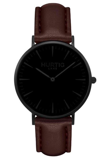 Mykonos Watch All Black & Chestnut