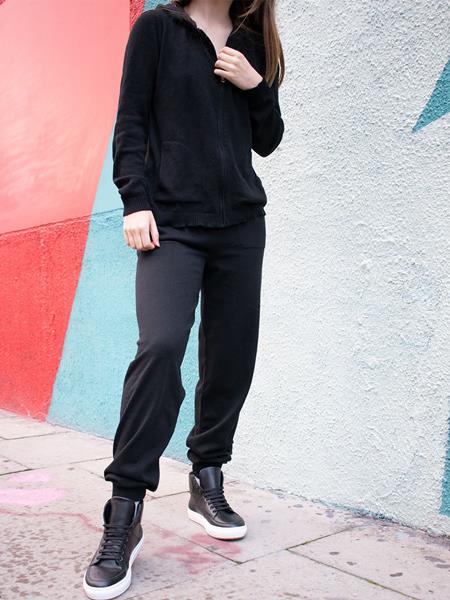 Knit Joggers Black from Shop Like You Give a Damn