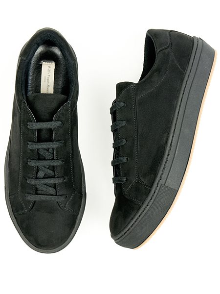 Sneakers Black Vegan Suede from Shop Like You Give a Damn