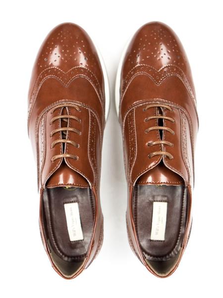 Flatform Brogues Brown from Shop Like You Give a Damn